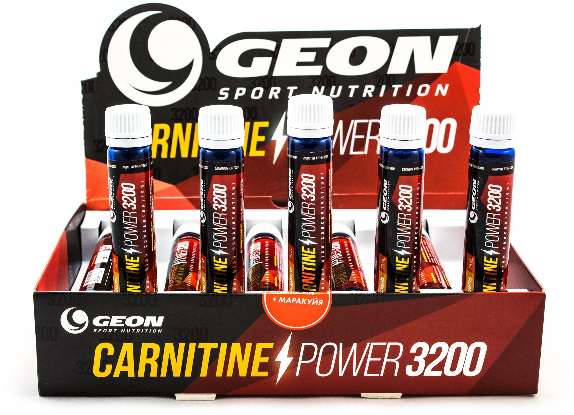 GEON Карнитин GEON Carnitine Power 3200 25 мл 1 амп вкус: фруктовая смесь