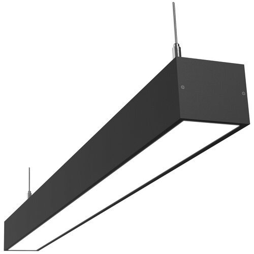 Линейный светильник светодиодный потолочный подвесной Рассвет, LED, черный, 5000К, 18 Вт, 600*50*50мм