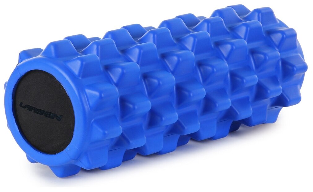Цилиндр рельефный для фитнеса Harper Gym/Larsen EG03 Ø13см х 33 см синий