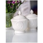 Сахарница, RICH LINE Home Decor, CM448BK-41-2-N/Белый - изображение