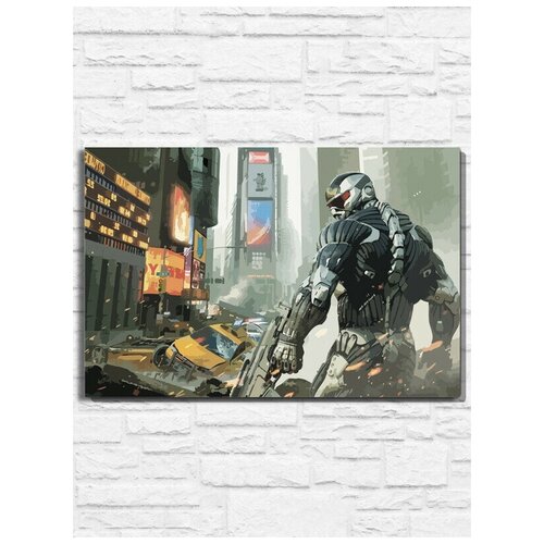 Картина по номерам на холсте игра Crysis - 9543 Г 30x40