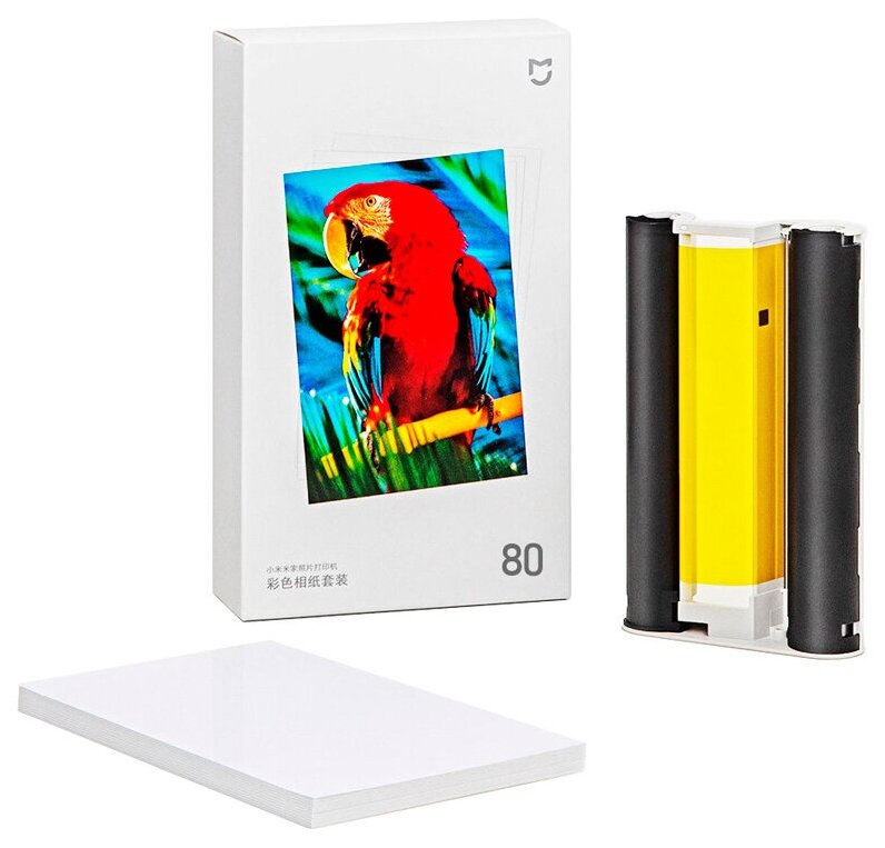 Набор картриджей для фотопринтера Xiaomi Mijia Photo Printer (80 шт.) SD20