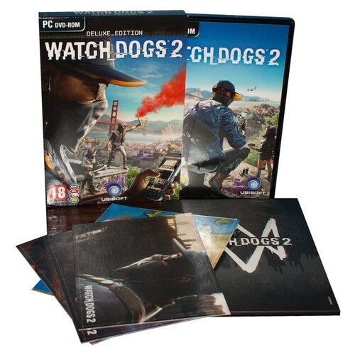 Watch Dogs 2 Deluxe Edition DVD-box Польское издание (без ключа активации). Сувенир