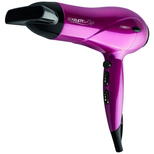 Фен SCARLETT SC-HD70I67 малиновый с черным 120000₽