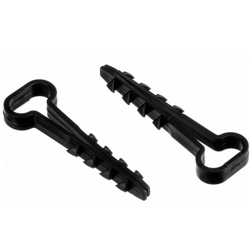 Дюбель-хомут DM PLAST 6-12 для плоского кабеля, белый, 100 шт dx6-12dm