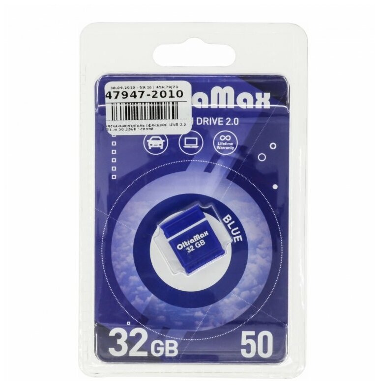 USB-флешки OltraMax Флеш-накопитель USB 32GB OltraMax 50 синий