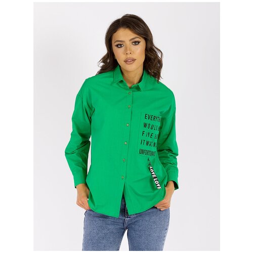 Рубашка SHEPARIS зеленый, размер M