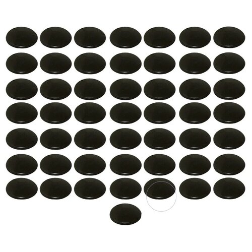Заглушка мебельная под евровинт (конфирмат), черная, 100 шт пластиковая заглушка винта