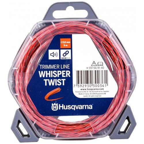 Корд триммерный (3.0 мм; 9 м; в блистере) Whisper Twist Husqvarna 5976691-40