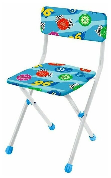 фото Стул складной детский, мягкий, моющийся, 3 – 7 лет, цвета (микс цветов, 1шт)