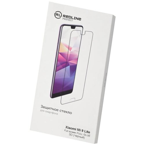 Защитное стекло 3D Rld для Xiaomi Mi 9 Lite с черной рамкой