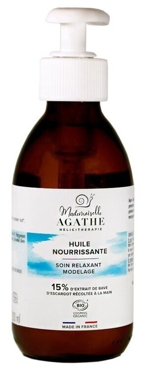 Mademoiselle Agathe Масло Huile Nourrissante Soin Relaxant Modelage Питательное для Лица и Тела, 200 мл