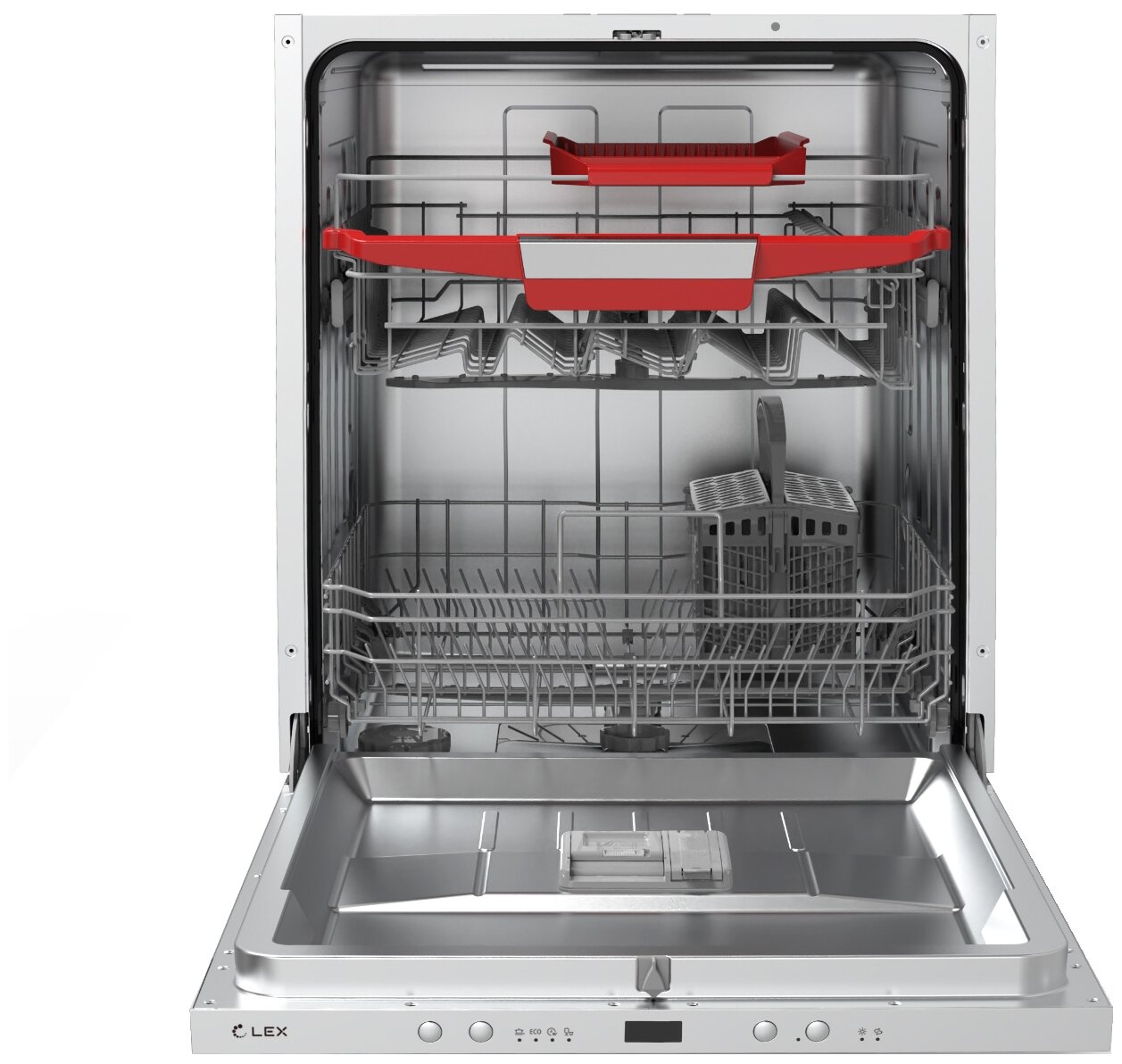 Посудомоечная машина встраив. Lex PM 6043 B 2100Вт полноразмерная серебристый - фотография № 1