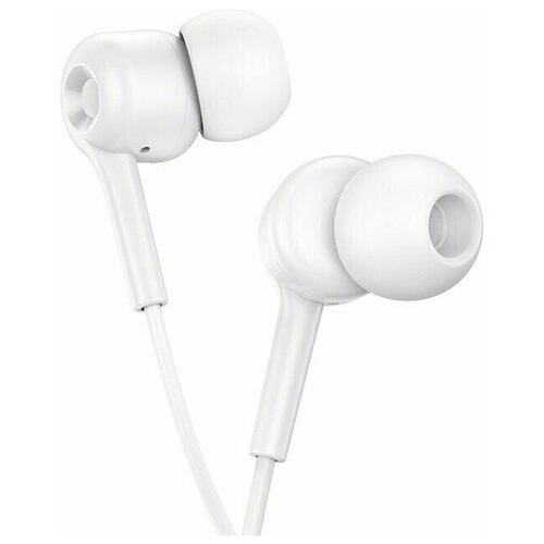 Наушники Hoco M82 проводные вакуумные микрофон Jack 35 мм 12 м белые 50300₽
