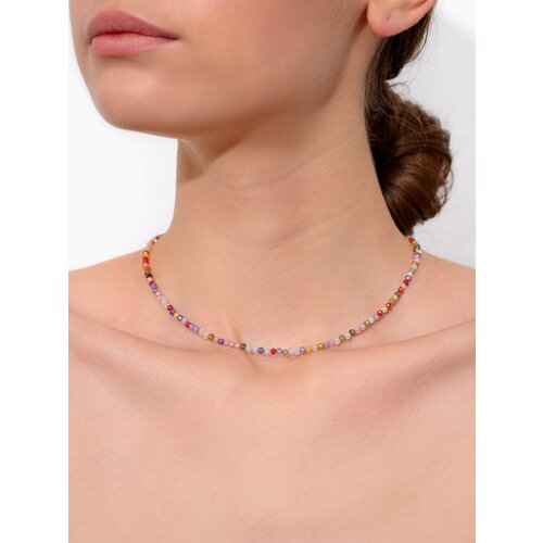 Чокер BLV Jewerly, фианит, длина 38 см, разноцветный