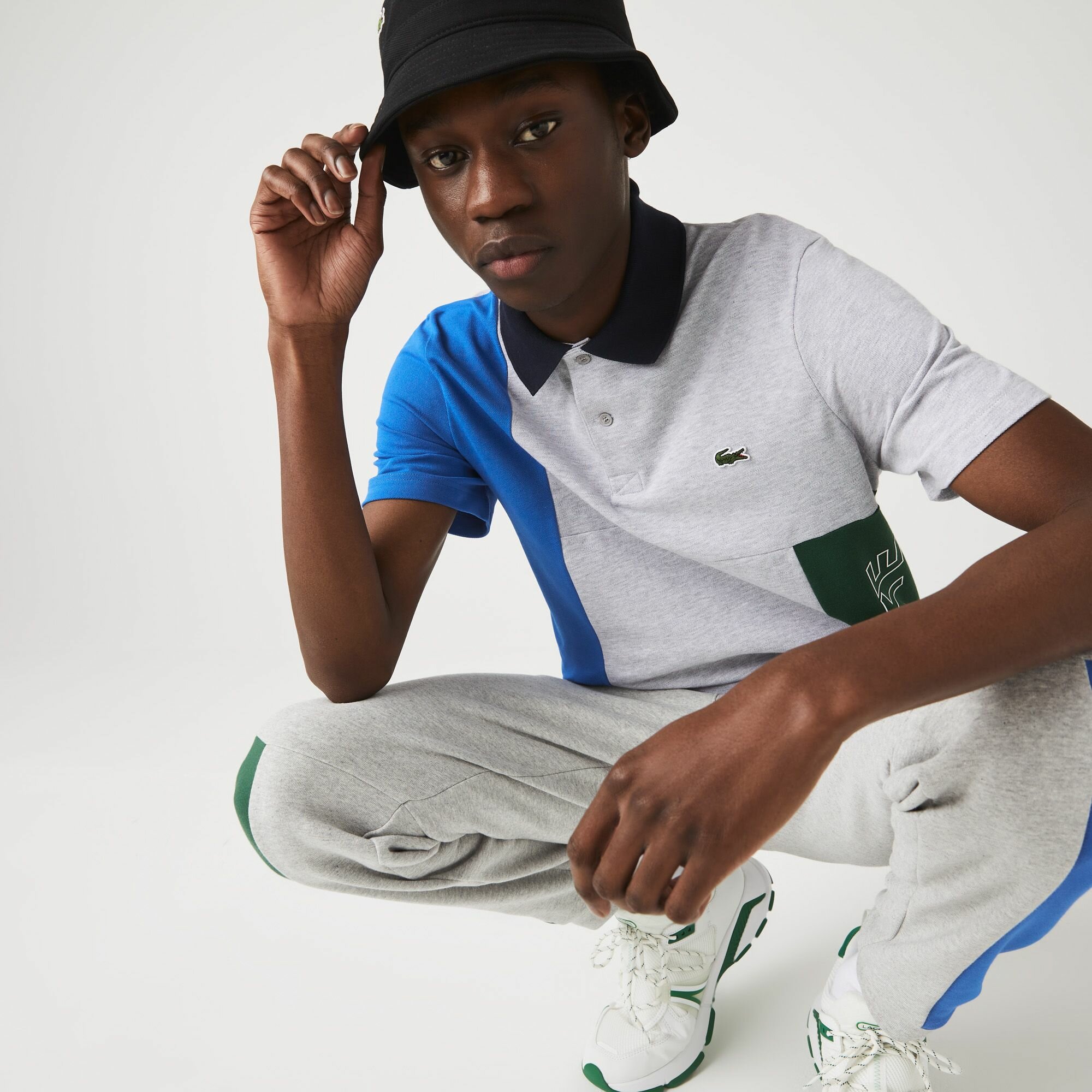 Поло LACOSTE, размер T2, зелёный