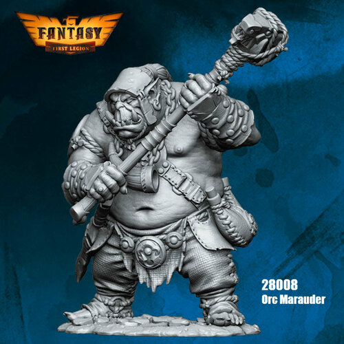 Миниатюра для настольных игр, First Legion, Орк Коннак Мародёр, (28008), 140х80х35мм, 30гр
