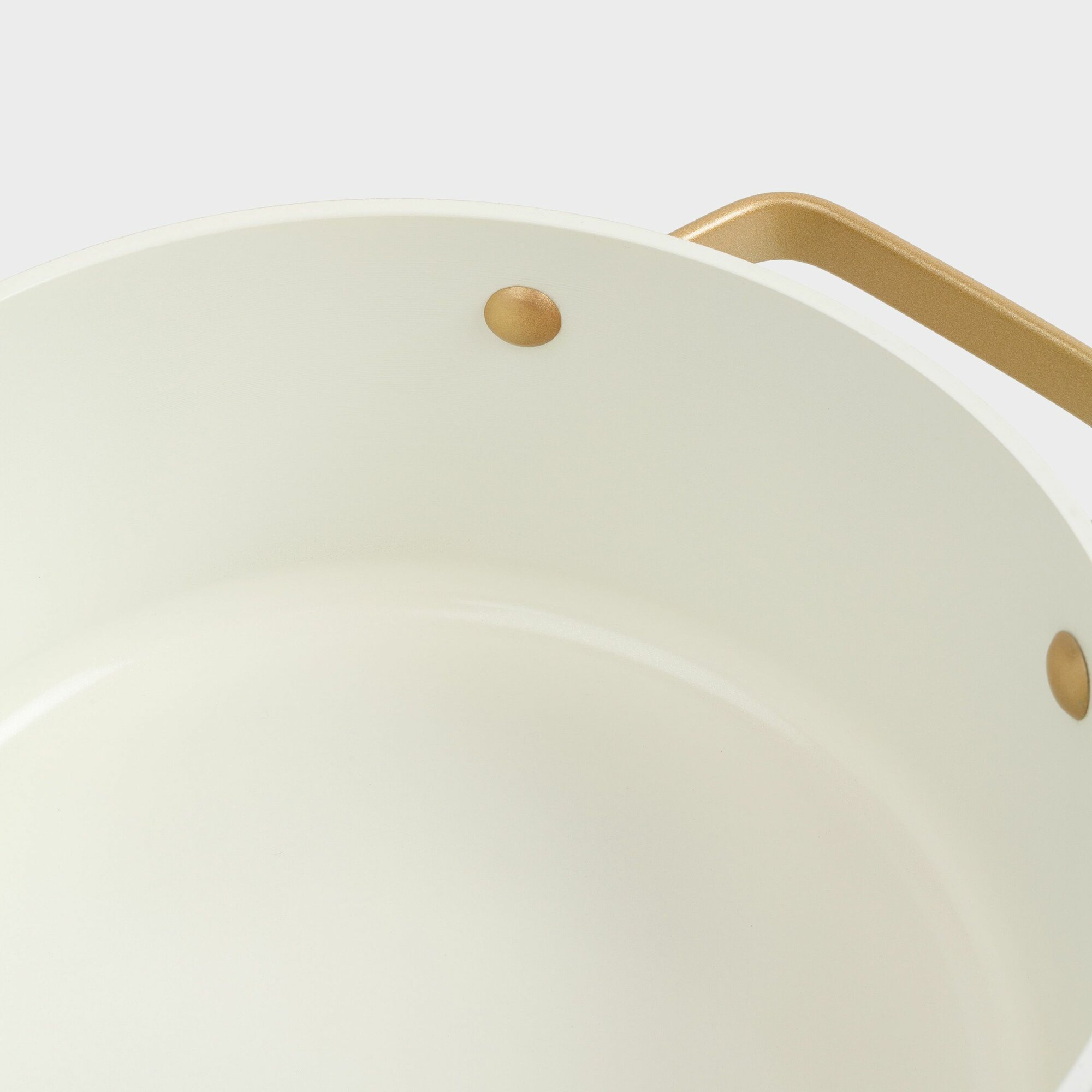 Кастрюли И Ковши Xiaomi Кастрюля, 20 см, 2,8 л, с крышкой, с покрытием, молочная, Piatto gold