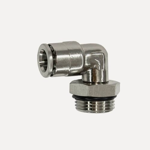 Изображение товара Пневмофитинг цанговый L-образный Cn-L3/8M-8 для полиуретановых и рильсановых трубок, Арт. 5581