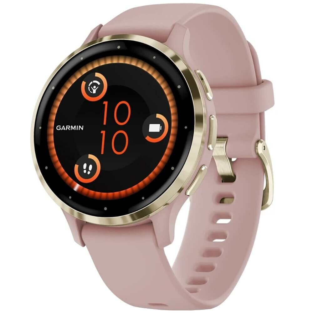 Часы Garmin Venu 3S, Soft Gold With Dust Rose Case (010-02785-03)