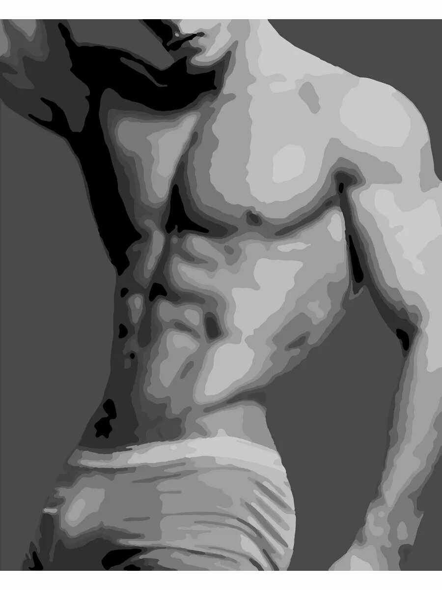 Картина по номерам Парень 40х50 см