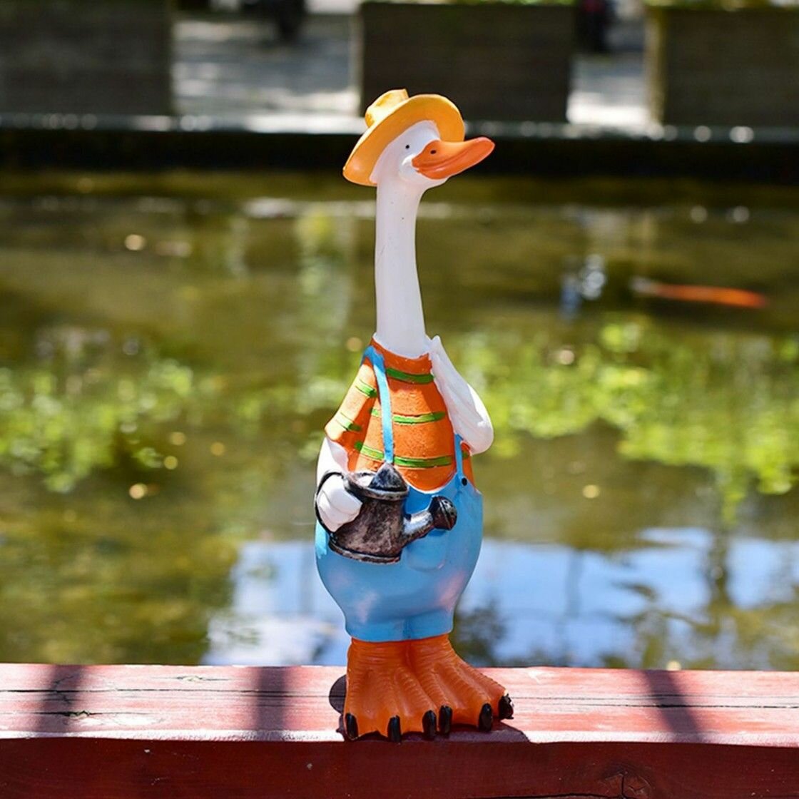 Фигурка садовая полиэфирная смола 30x30x13 см комплект 2 шт.