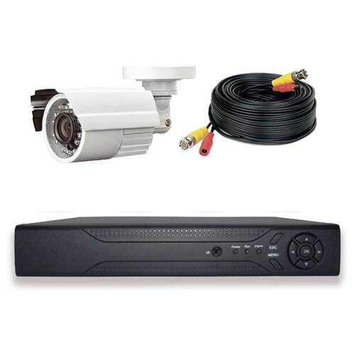 Комплект видеонаблюдения AHD 8Мп PS-link KIT-С801HD 1 камера для улицы комплект видеонаблюдения ahd ps link kit c9201hd с монитором 1 камера 2мп для улицы
