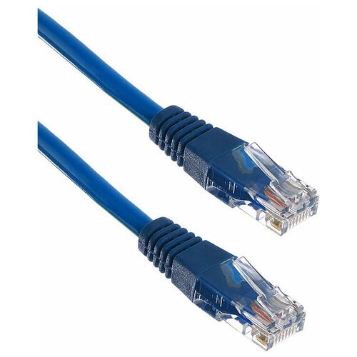 Сетевой кабель ExeGate UTP Cat.5e 0.5m Blue UTP-RJ45-RJ45-5e-0,5M-BL EX172877RUS