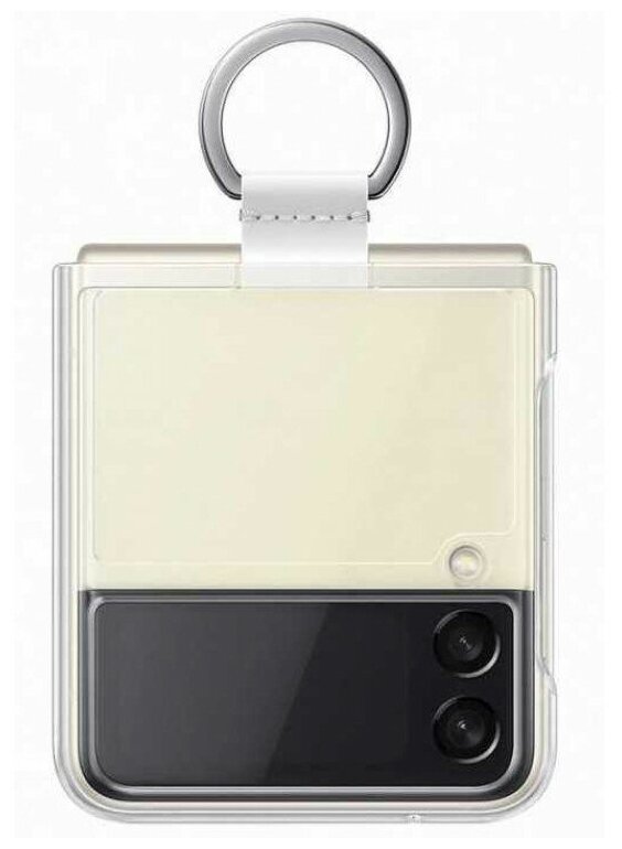 Чехол для Samsung Galaxy Z Flip3 Clear Cover with Ring Transparent EF-QF711CTEGRU