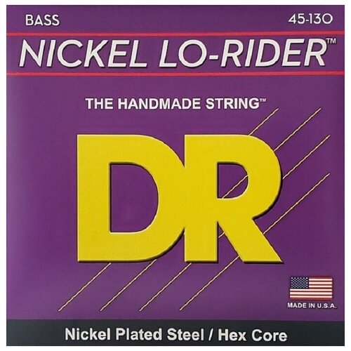 DR NMH5-130 - NICKEL LO-RIDER - струны для 5-струнной бас-гитары, никель, 45 - 130