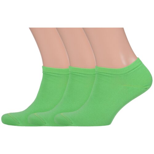 фото Комплект из 3 пар мужских носков lorenzline салатовые, размер 29 (43-44)