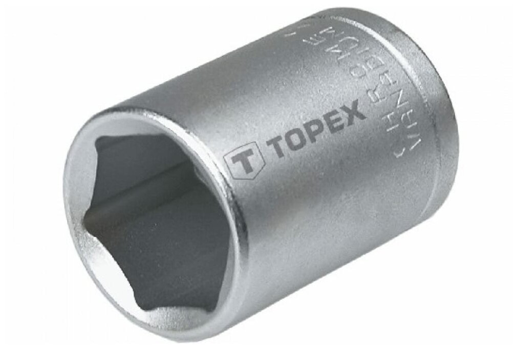 TOPEX Головка сменная шестигранная 1/2, сталь CrV 38D727