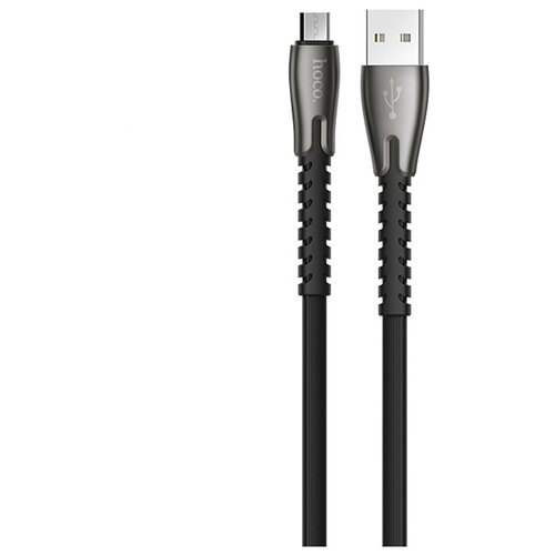 Кабель Hoco U58 USB - microUSB, 1,2 метра, цвет: черный кабель hoco u58 usb microusb 1 2 метра цвет красный