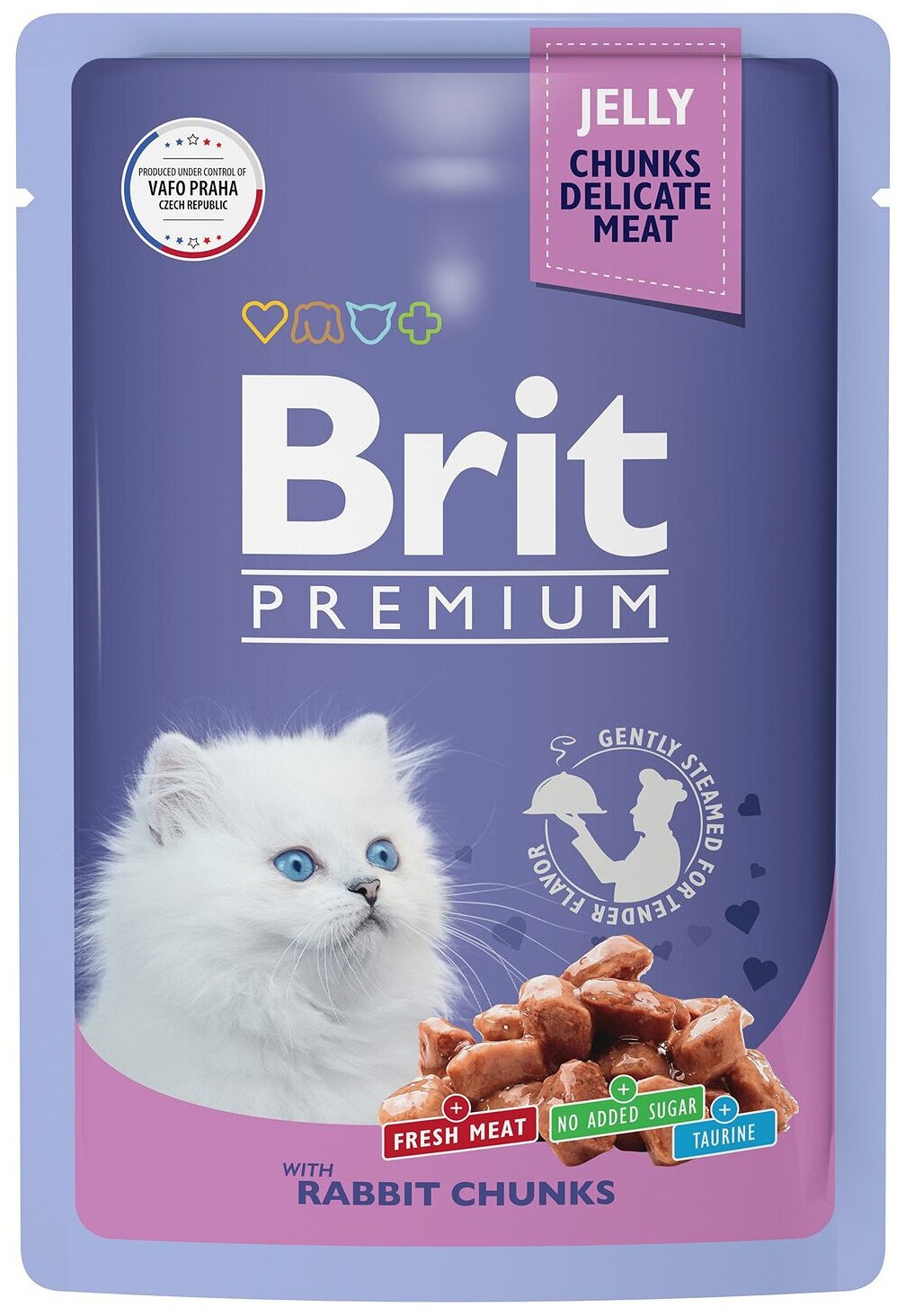 Паучи для котят Brit Premium кролик в желе 14 шт. х 85 г