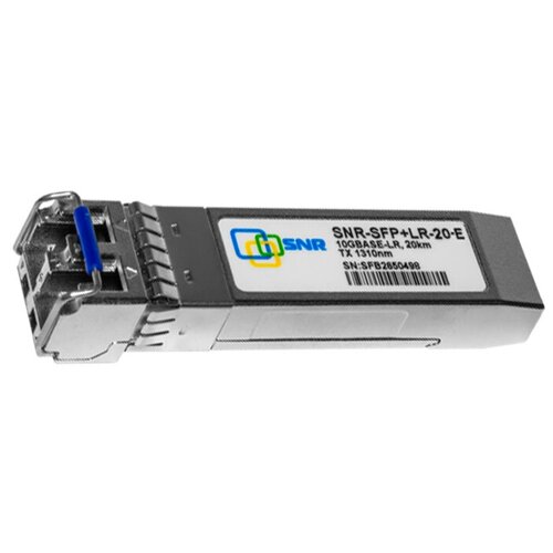 Модуль SFP+ оптический, дальность до 20км (11dB), 1310нм SNR-SFP+LR-20 модуль snr snr sfp t snr sfp t