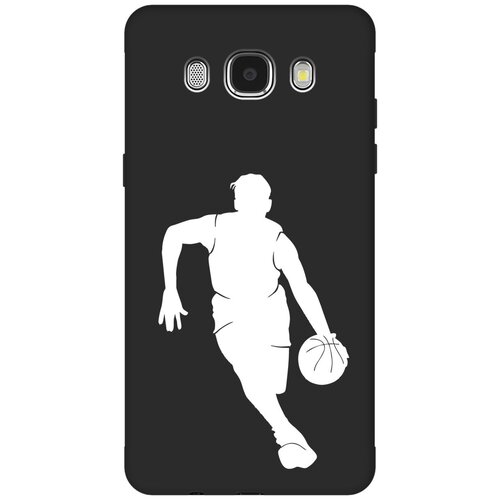 Матовый чехол Basketball W для Samsung Galaxy J5 (2016) / Самсунг Джей 5 2016 с 3D эффектом черный матовый чехол lazybones w для samsung galaxy j5 2016 самсунг джей 5 2016 с 3d эффектом черный