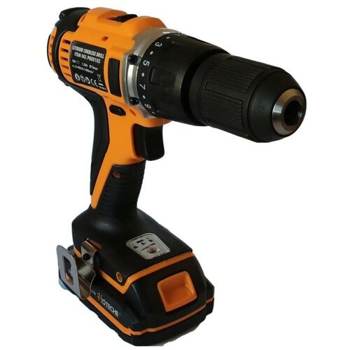 Ударная дрель-шуруповерт Hoteche От аккумулятора 20 В 2 АКБ по 2Ач 1201500₽