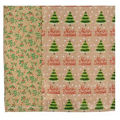 Дорожка для стола Тёплая зима квадратная 80х80 см разные модели Kaemingk 2215₽