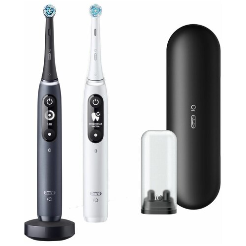 Электрические зубные щетки Oral-B iO 7 DUO Black Onyx, White Alabaster