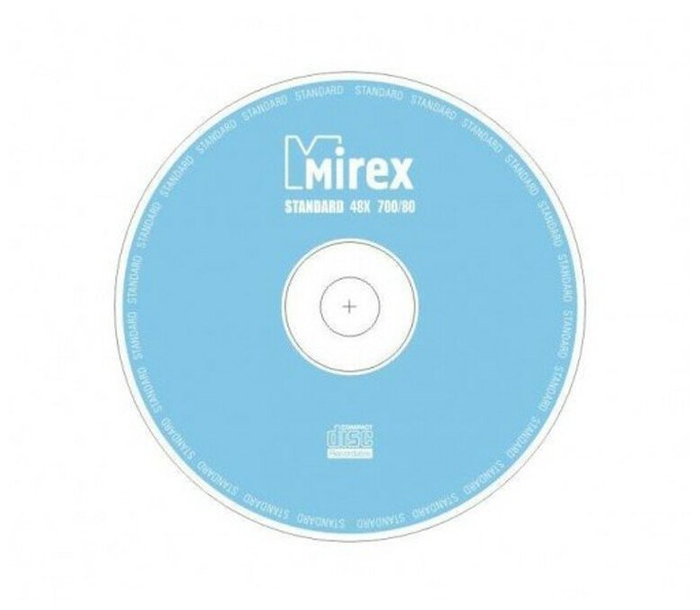 Диск CD-R Mirex 700MB, 48x, комплект 50шт, BULK-спайка (UL120051A8T)