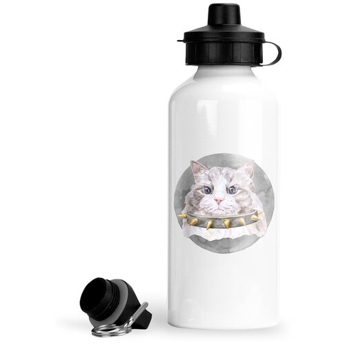 фото Спортивная бутылка кошки рэгдолл в ошейнике с шипами luzimuzi