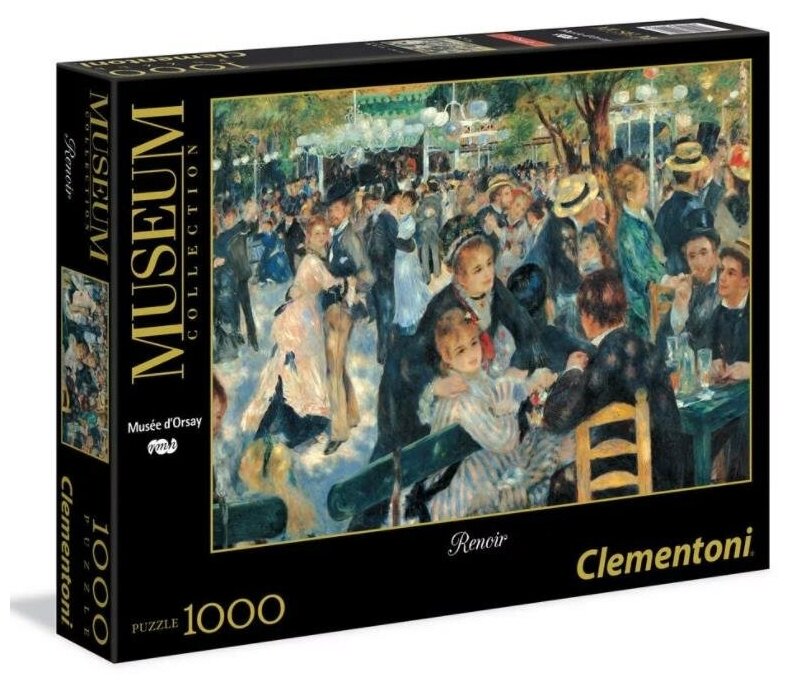Пазл Clementoni 1000 деталей: Ренуар. Бал в Мулен де ла Галетт
