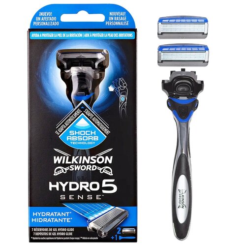 Wilkinson Sword Станок Wilkinson Sword HYDRO5 Sense HYDRATE c 2 сменными кассетами