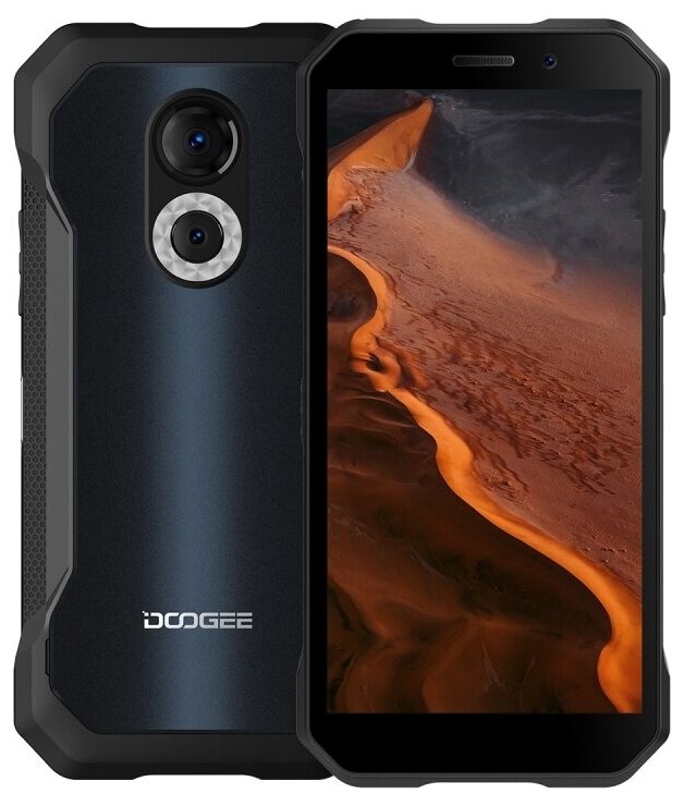 Doogee S61 Carbon Fiber, 6'' 720x1440, 4x2.3ГГц + 4x1.8ГГц, 8 Core, 6GB RAM, 64GB, up to 512GB flash, 20 МП+20 МП/8Mpix