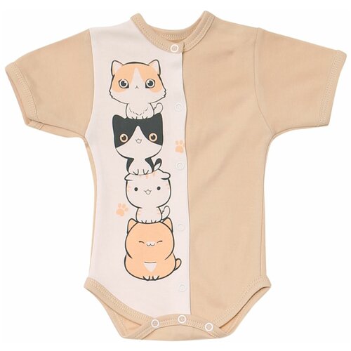 Боди для новорожденного из хлопка с коротким рукавом