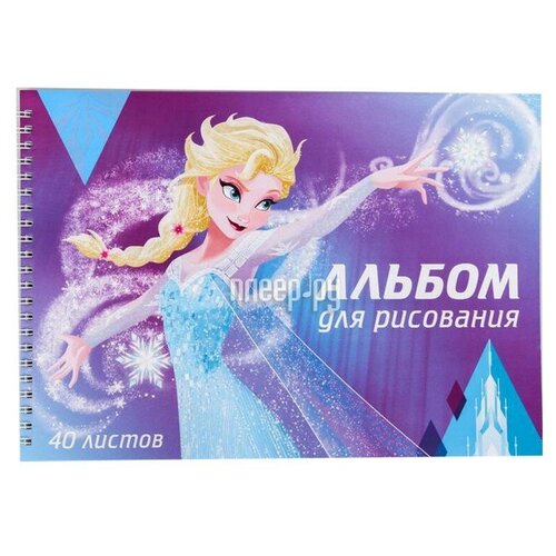 Disney Альбом для рисования на гребне, А4, 40 л., 