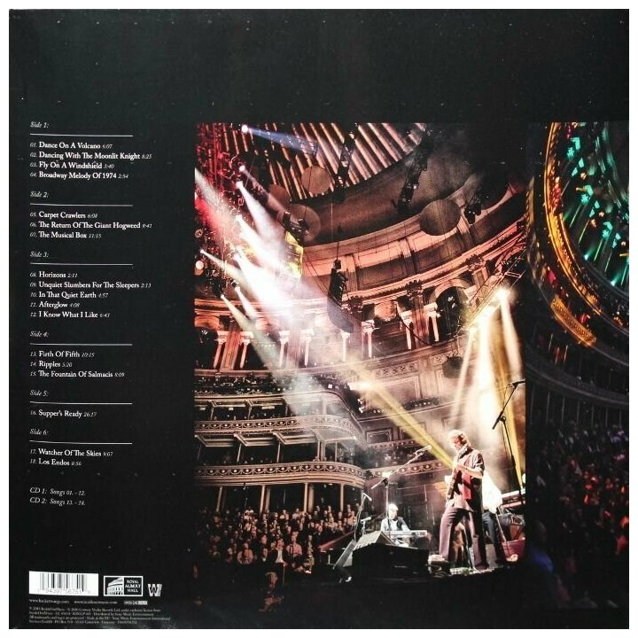 Steve Hackett Steve Hackett - Genesis Revisited: Live At The Royal Albert Hall (3 Lp + 2 Cd, 180 Gr) Sony Music - фото №3