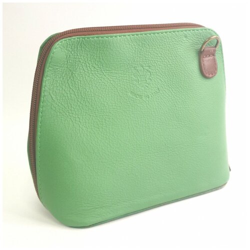 Кросс-боди кожа Зеленая
