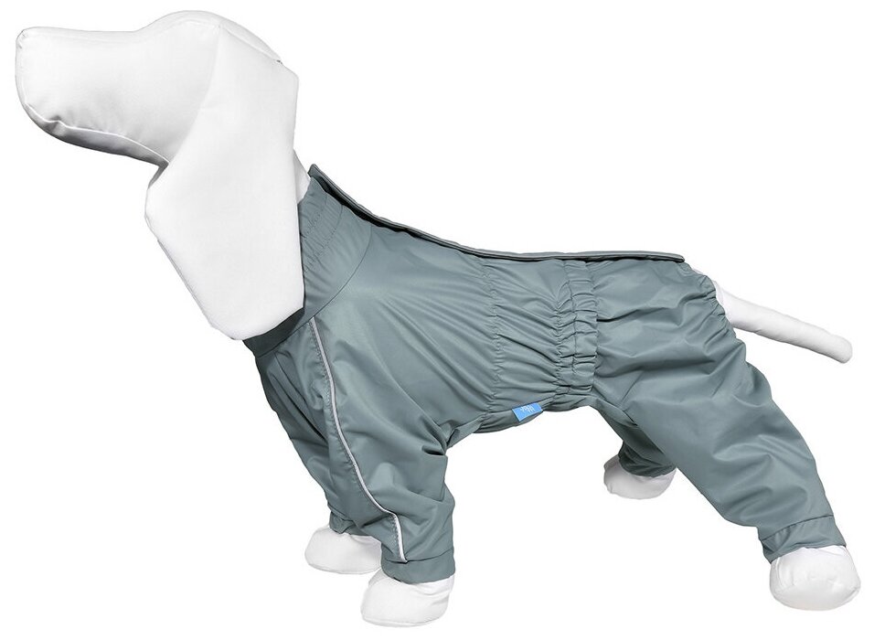 Yami-Yami Комбинезон для собак, на гладкой подкладке, Китайская хохлатая, мятный, спинка 36-37 см