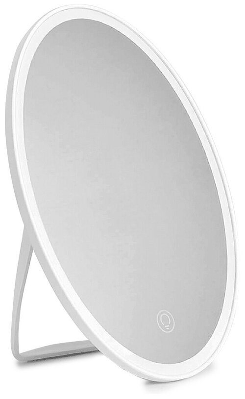 Светильник-зеркало лючия EL750 белое аккум. овальное c LED подсв. 5W 5000K сенс. рег. яркости